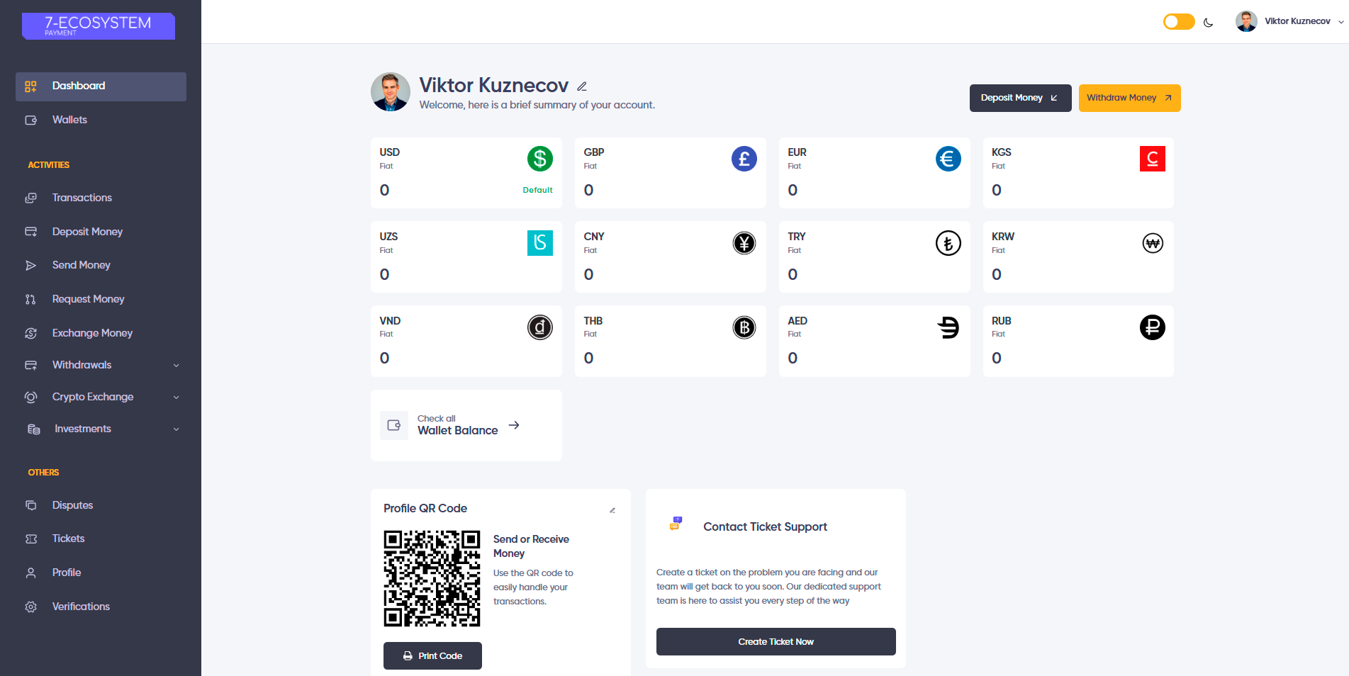 7-ECOSYSTEM Dashboard
